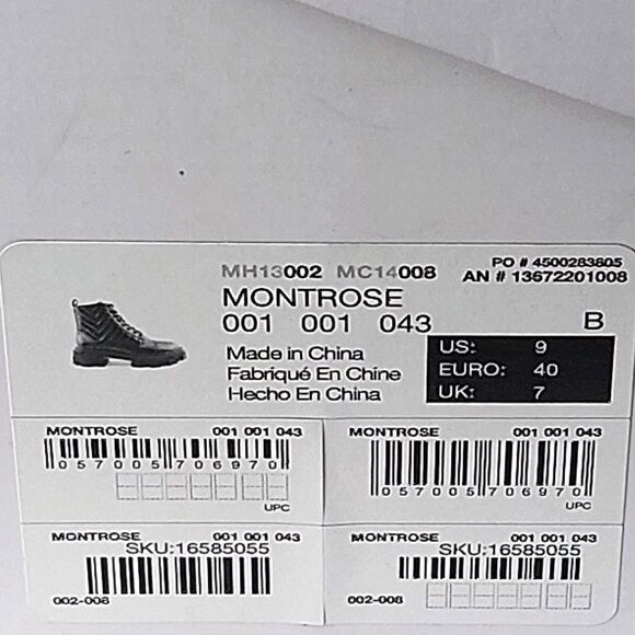 Aldo Montrose Women Combat Winter Ankle Bootie - Size 9m - Picture 9 of 11